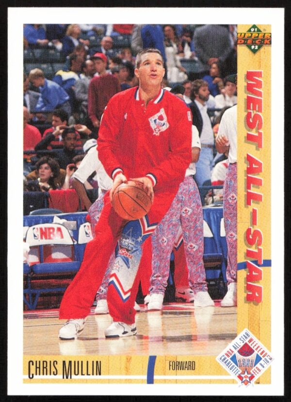Chris Mullin 1991 Upper Deck Trading Card #60 Golden State Warriors NBA.