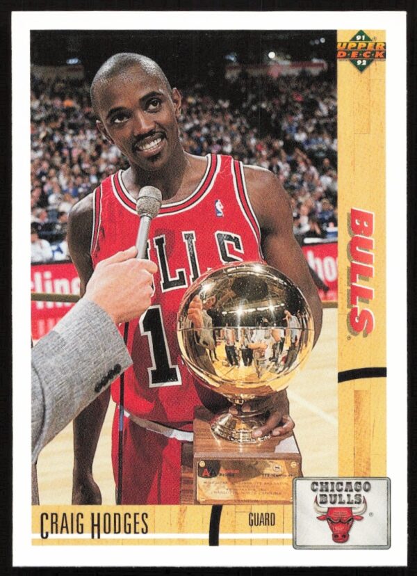Craig Hodges 1991 Upper Deck Basketball Card #148, Chicago Bulls, Vintage Collectible.
