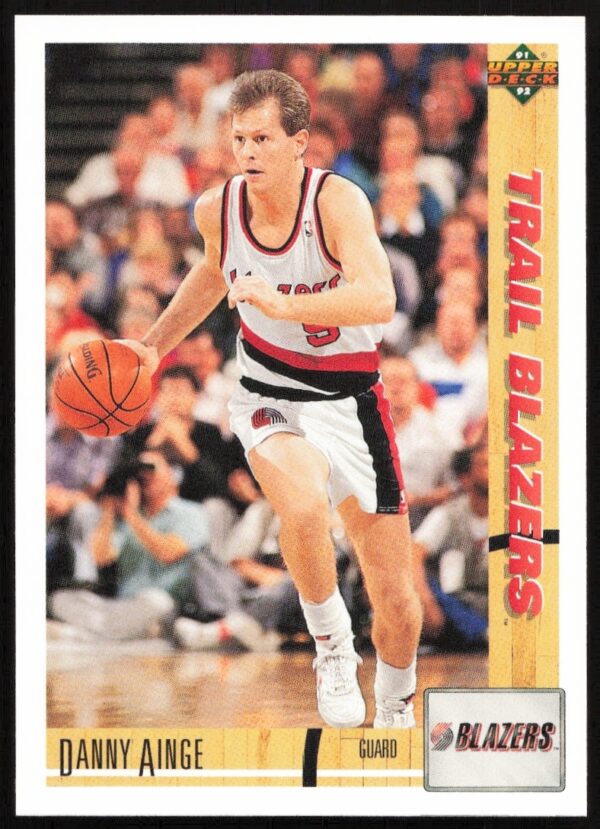 1991 Upper Deck Danny Ainge NBA trading card #279 front view.