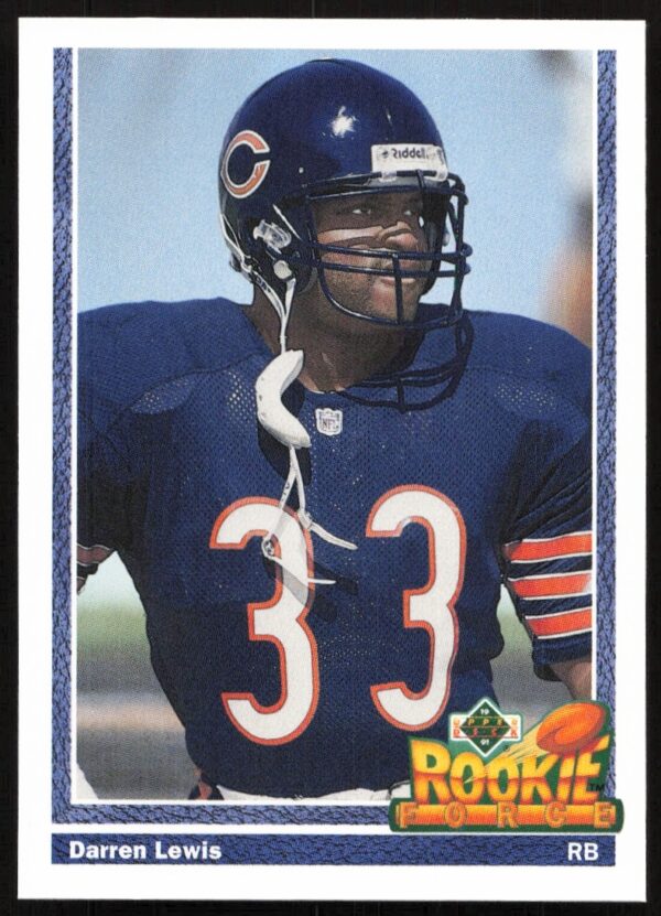 1991 Upper Deck Darren Lewis baseball card front, San Francisco Giants, #650, batting pose.