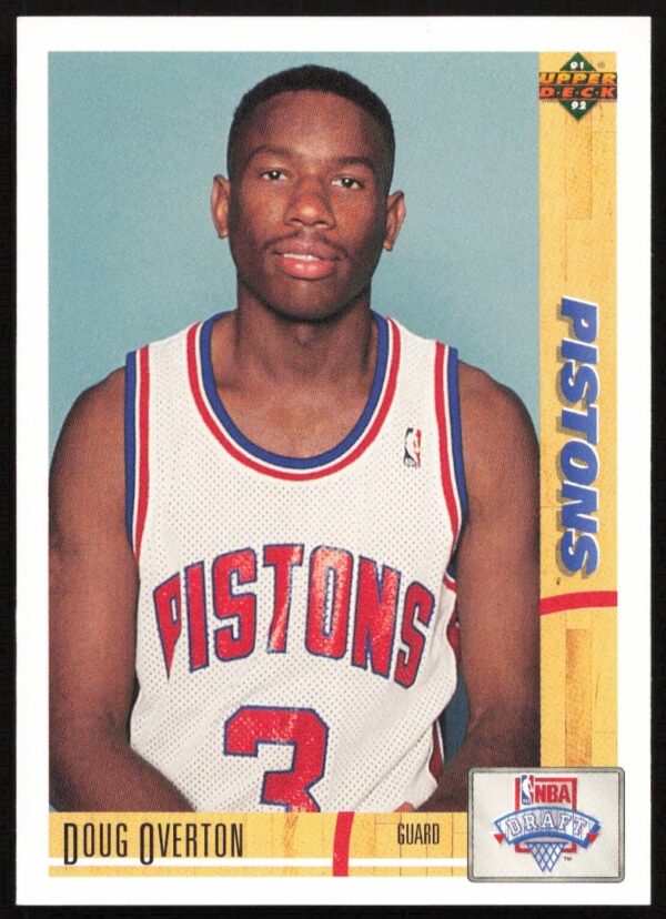 Doug Overton 1991 Upper Deck #20: Action Shot Basketball Card Front.