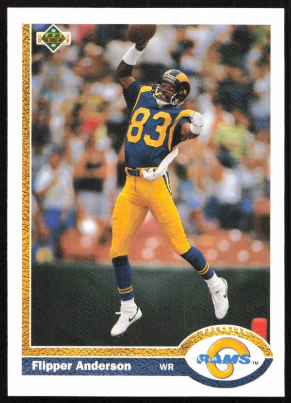 Flipper Anderson 1991 Upper Deck NFL Trading Card #237, Los Angeles Rams.