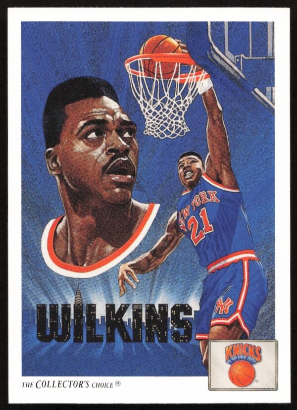 Gerald Wilkins 1991 Upper Deck Basketball Card #84, New York Knicks, Game Action Shot.