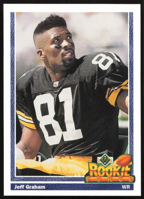 1991 Upper Deck Baseball Card #616 of Jeff Graham in uniform.