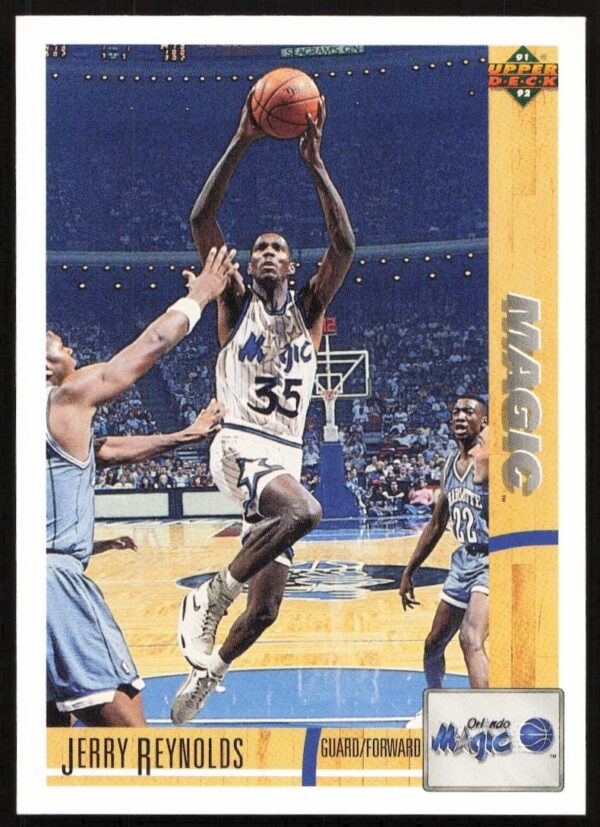 Jerry Reynolds 1991 Upper Deck Basketball Card #286 - Sacramento Kings Action Shot.