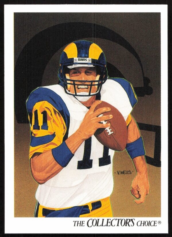 Los Angeles Rams QB Jim Everett 1991 Upper Deck card #94, showcasing dynamic action.