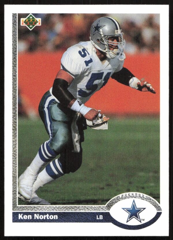 Ken Norton 1991 Upper Deck #387 Football Card Front Image.