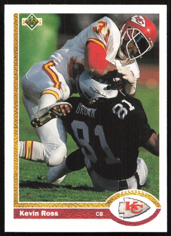 Kevin Ross 1991 Upper Deck Card #296 Chiefs Defensive Highlight.