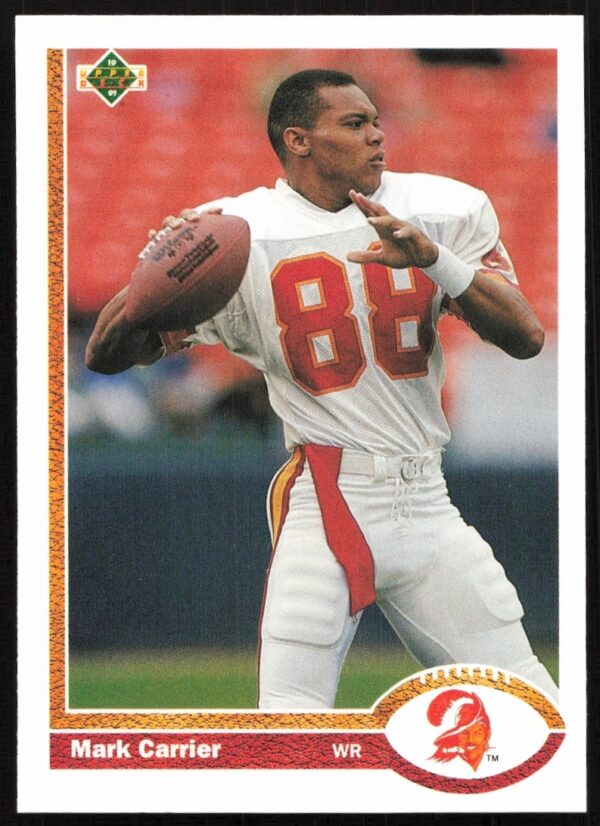 Mark Carrier 1991 Upper Deck Football Card #231 Chicago Bears (Front)