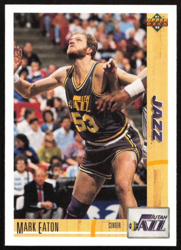 Mark Eaton 1991 NBA Card: Defensive Legend in Action, Upper Deck #116 Front.