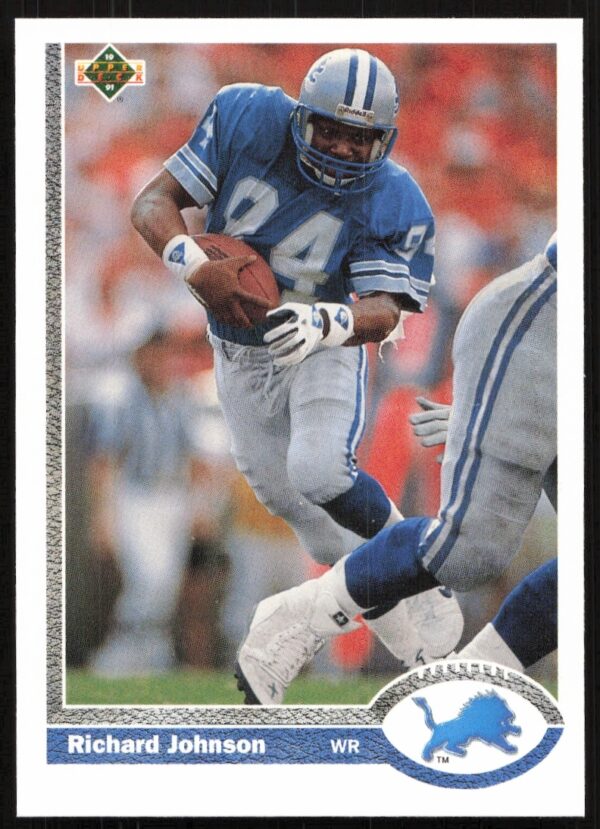 Richard Johnson 1991 Upper Deck Card #442, Action Shot, Vintage Baseball Memorabilia.