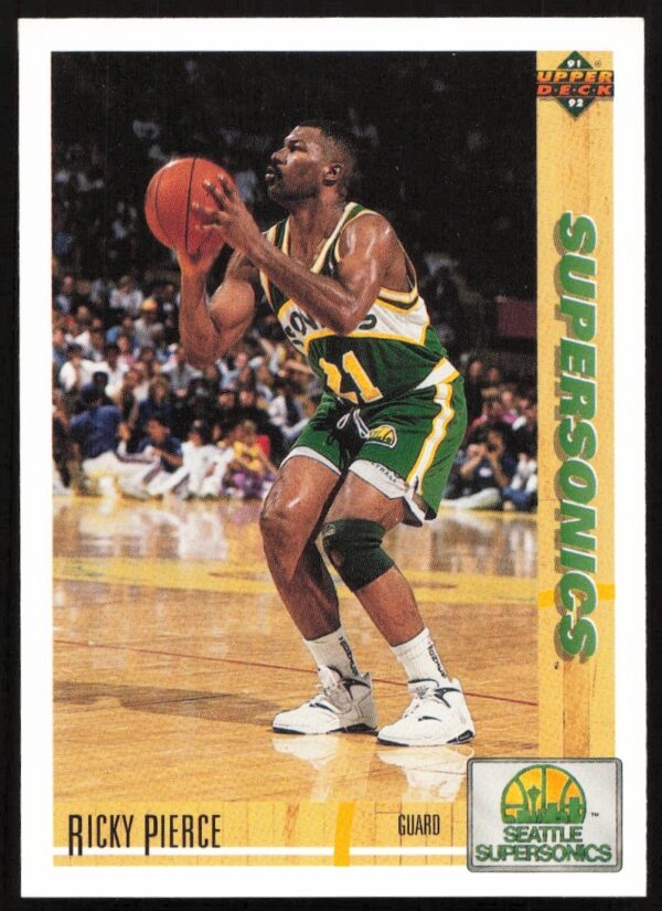 1991 Upper Deck Ricky Pierce #156 basketball card front image.