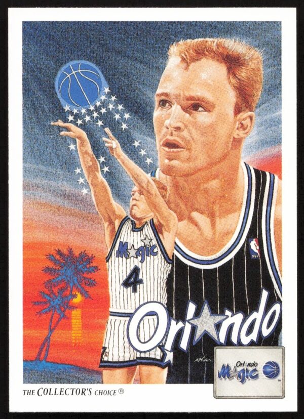 1991 Upper Deck Scott Skiles #86 card, featuring Orlando Magic player in action.