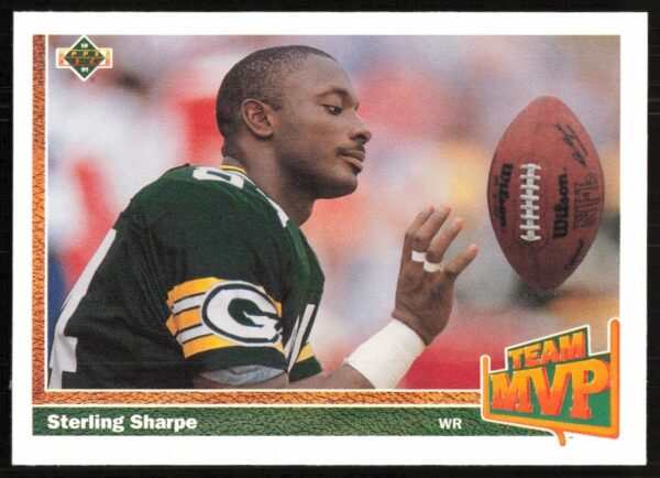 Sterling Sharpe 1991 Upper Deck Card #459, Green Bay Packers Wide Receiver.