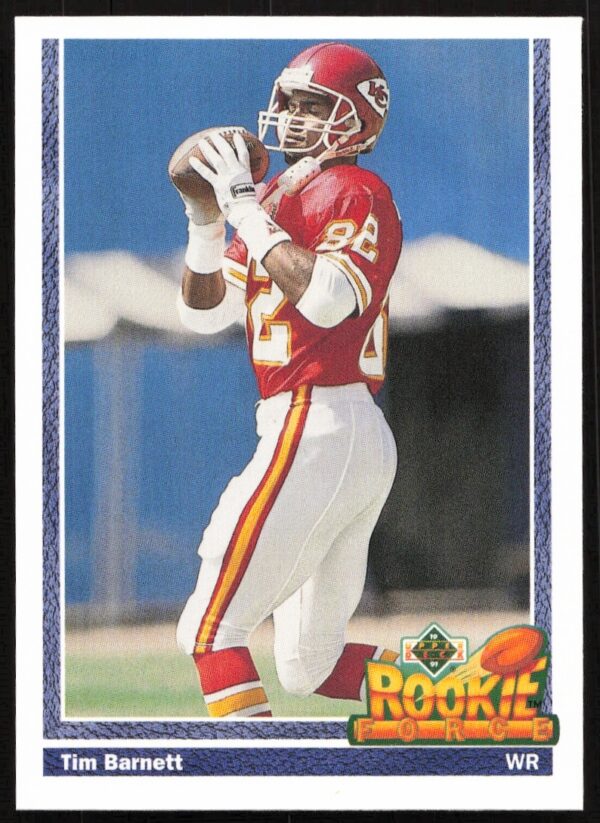 1991 Upper Deck Tim Barnett card #603, featuring him in action, vibrant and iconic.