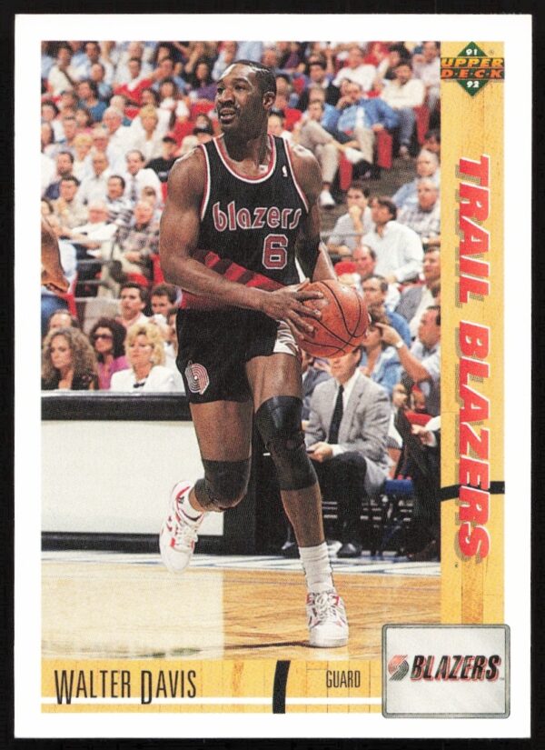 Walter Davis 1991 Upper Deck card #380, Phoenix Suns action shot.