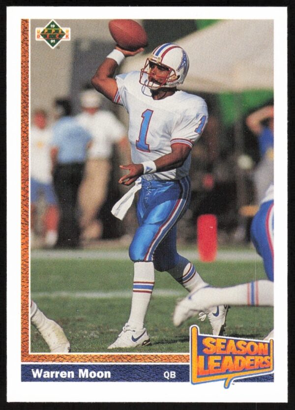 Warren Moon 1991 Upper Deck Football Card #403 - Legendary Quarterback in Action.