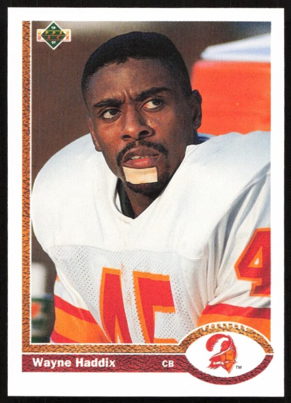Wayne Haddix NFL Upper Deck 1991 Card #60 Front Tampa Bay Buccaneers Player Portrait