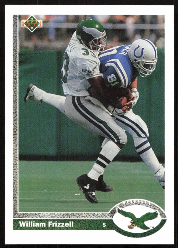1991 Upper Deck William Frizzell #359 trading card front view with vibrant action shot.