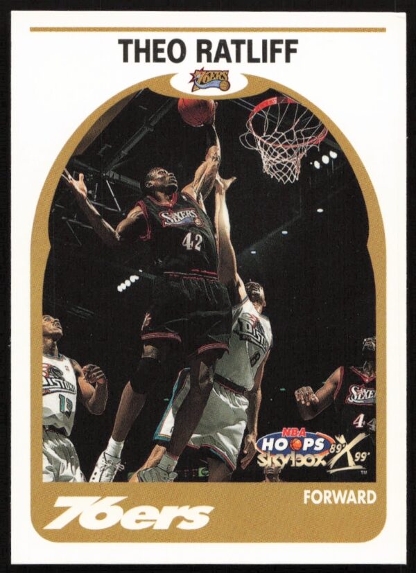 Theo Ratliff 1999 NBA Hoops Decade Card #178 showcasing athleticism; perfect for vintage collectors.