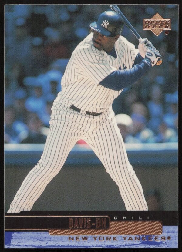 Chili Davis 2000 Upper Deck card #181 showcasing his focused and poised baseball stance.