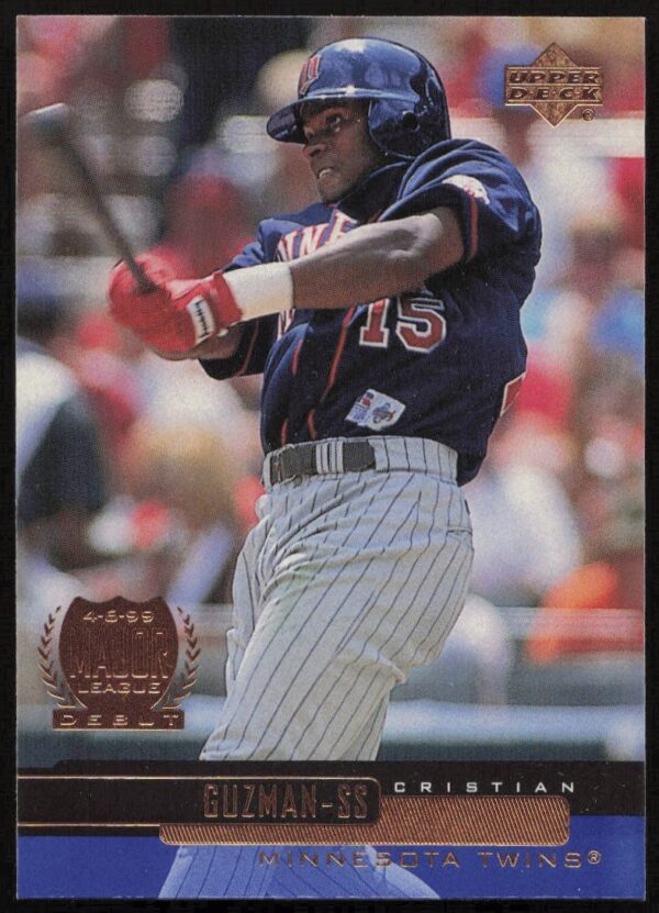 Cristian Guzman 2000 Upper Deck Baseball Card #160 showing player in team attire.