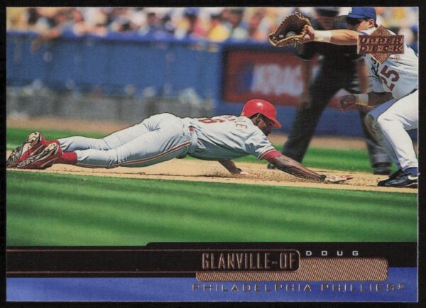 Doug Glanville 2000 MLB Card, Upper Deck #200, Philadelphia Phillies, Front View