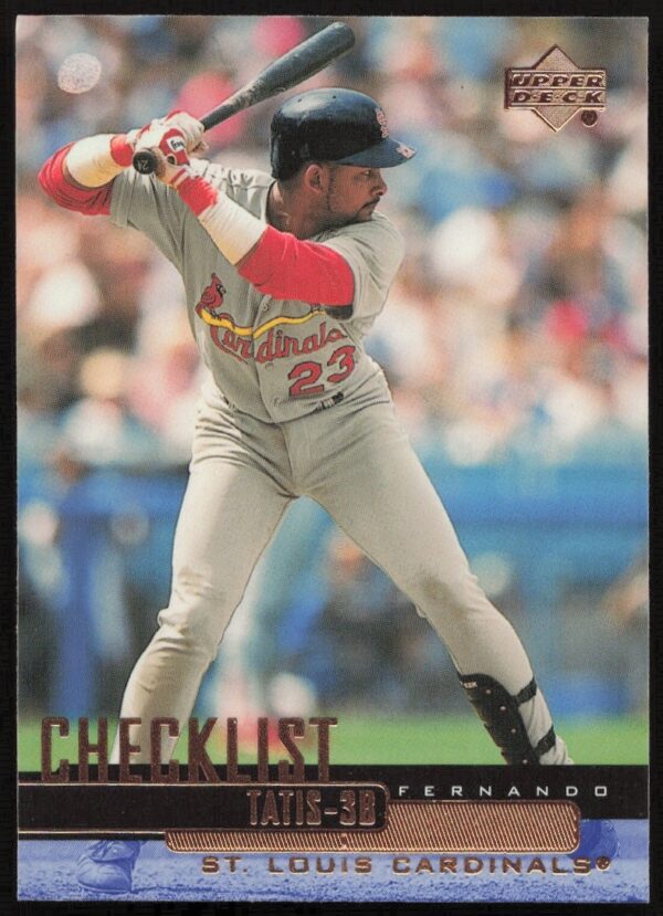 Fernando Tatis 2000 Upper Deck Baseball Card Front, #262, St. Louis Cardinals Action Shot