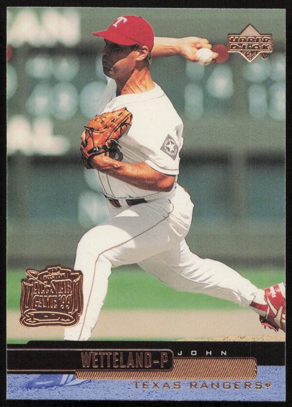 2000 Upper Deck John Wetteland #253, MLB pitcher in team uniform.