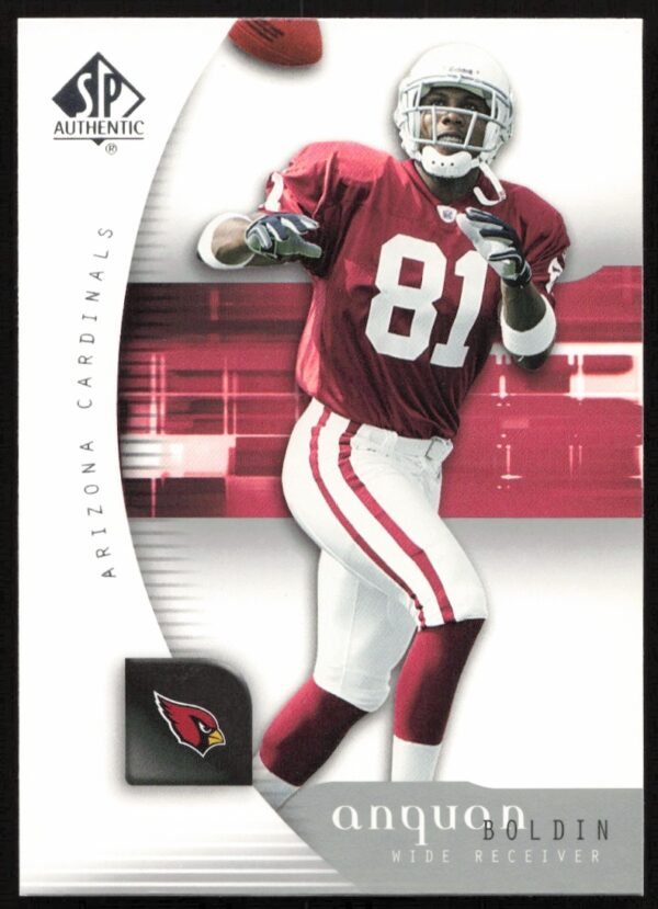Anquan Boldin 2005 SP Authentic Card, Arizona Cardinals, #3 football collectible.