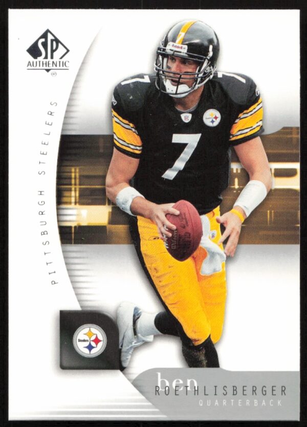 2005 Upper Deck Ben Roethlisberger card #68, Pittsburgh Steelers NFL collectible, front view.