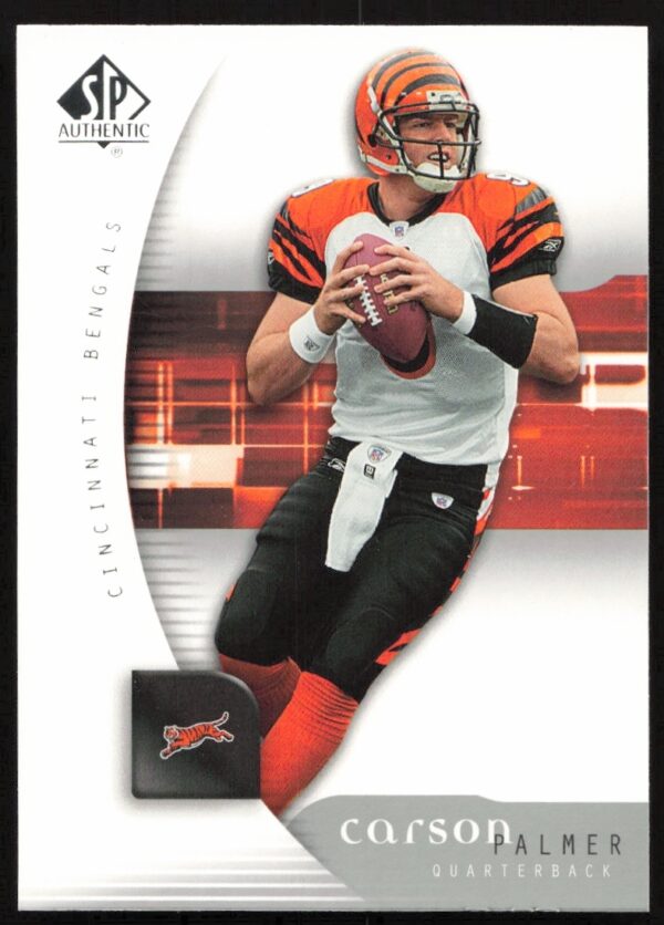 Carson Palmer 2005 SP Authentic football trading card #17, Cincinnati Bengals quarterback.