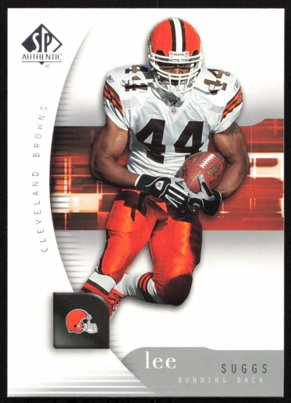 Lee Suggs 2005 SP Authentic Football Card #20 Front - Action Shot in Team Uniform