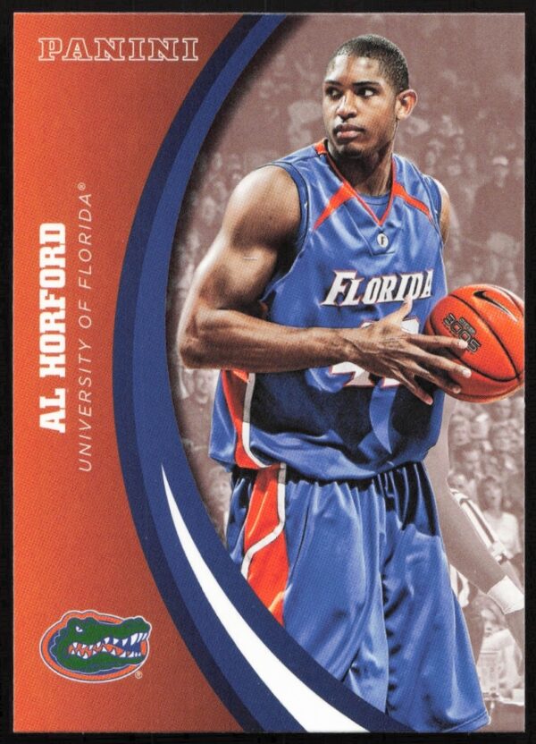 Al Horford Florida Gators 2015 Panini trading card #83 showcasing college basketball career.
