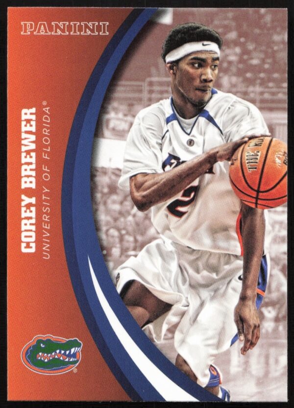 Corey Brewer 2015 Florida Gators trading card, #11 jersey, front view.