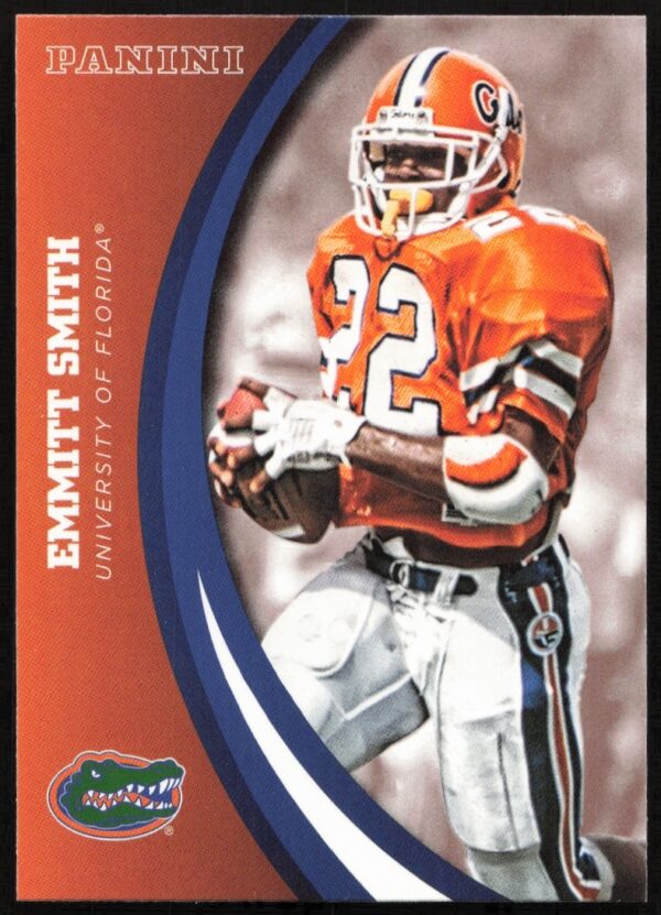 Emmitt Smith 2015 Panini trading card, Florida Gators, vibrant design, featuring card number 17.