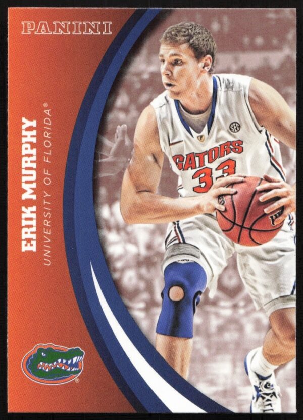Erik Murphy 2015 Florida Gators Trading Card #20, featuring dynamic game action by Panini.