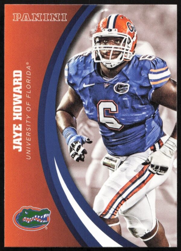 2015 Panini Florida Gators trading card featuring Jaye Howard, #22, in uniform.