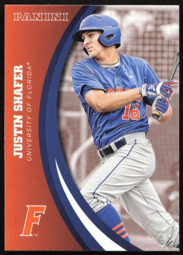Justin Shafer Florida Gators 2015 Panini Card #70 Front Action Shot