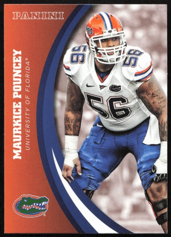 Maurkice Pouncey Florida Gators card #47 by Panini, showcasing his athletic prowess.