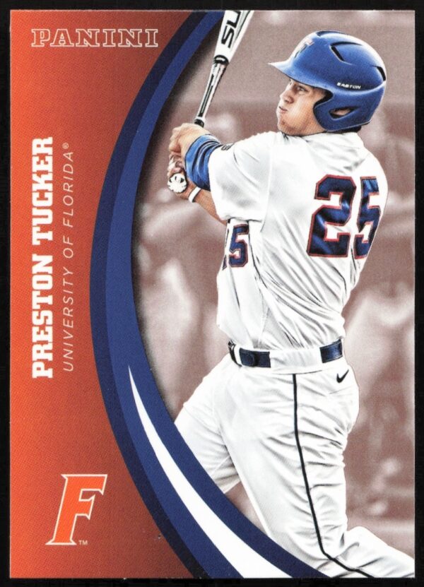 Preston Tucker 2015 Panini Florida Gators Card #79, showcasing collegiate baseball career.