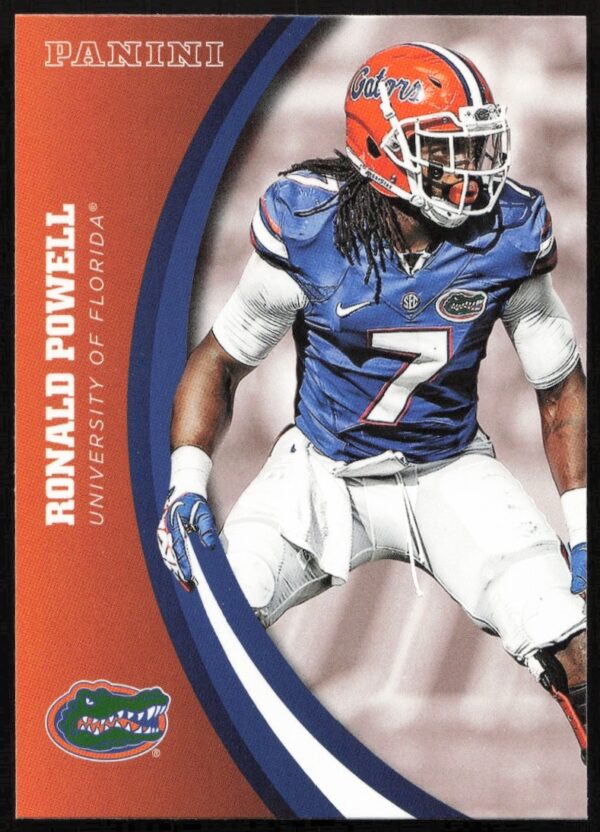 Ronald Powell Florida Gators 2015 Panini Card #56, showcasing action and team spirit.