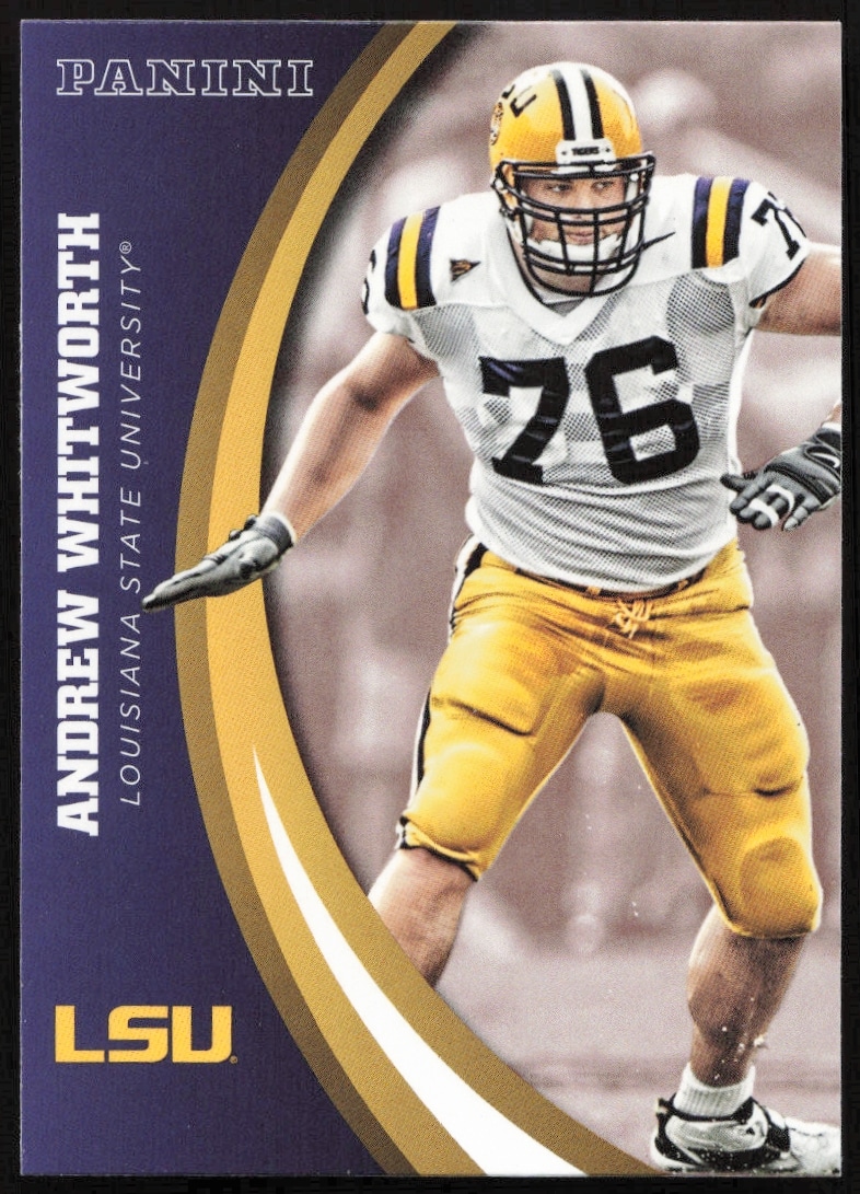 Andrew Whitworth 2015 LSU Tigers Football Card - Panini #46 Front.