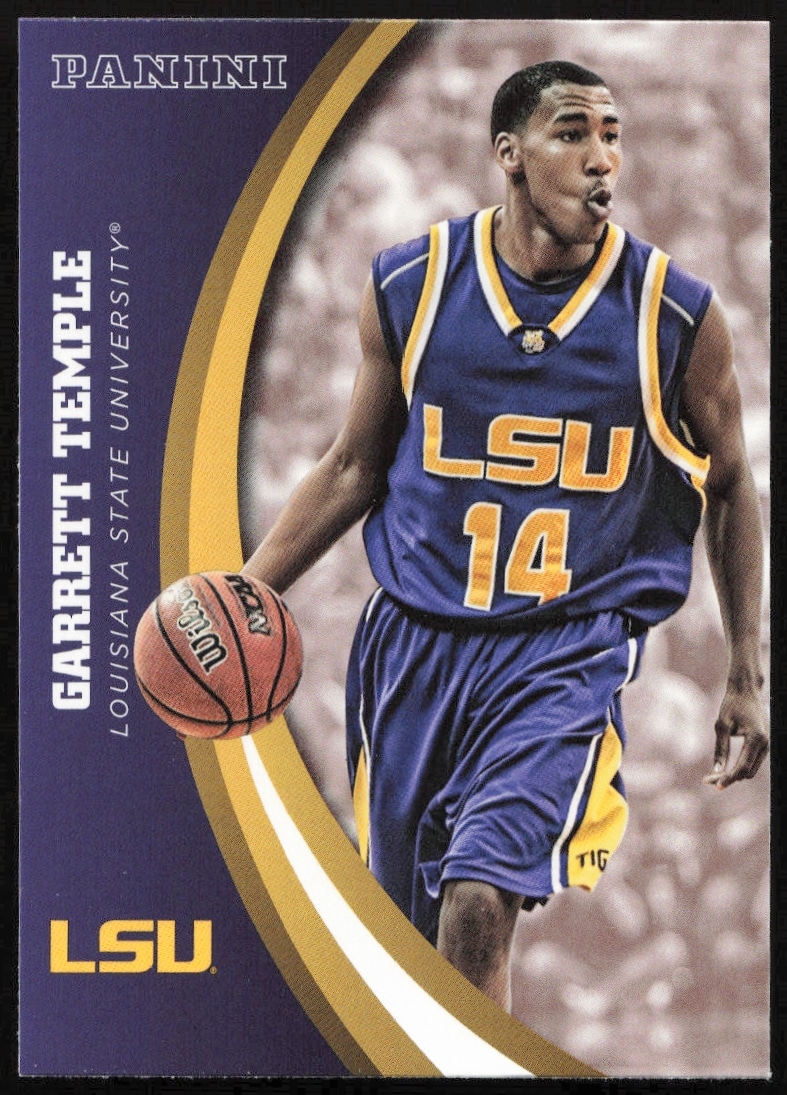 Garrett Temple in LSU Tigers uniform on 2015 Panini Card #16.