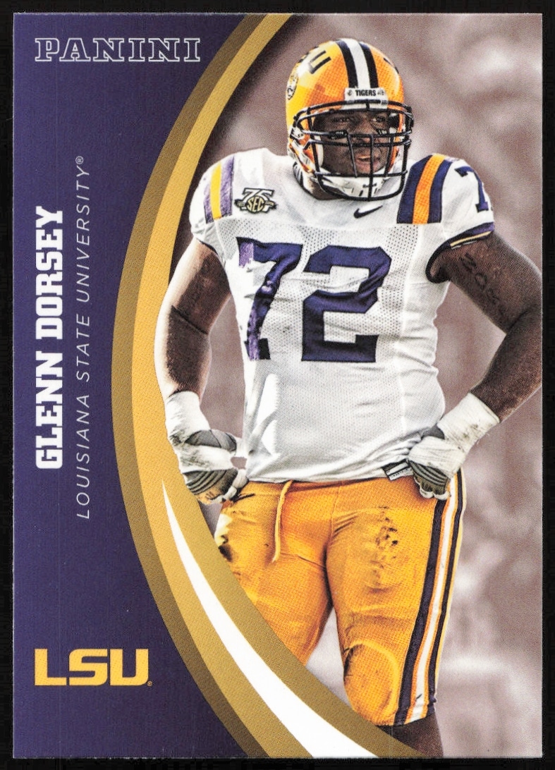 2015 Panini LSU Glenn Dorsey Trading Card #23 Front Football Memorabilia