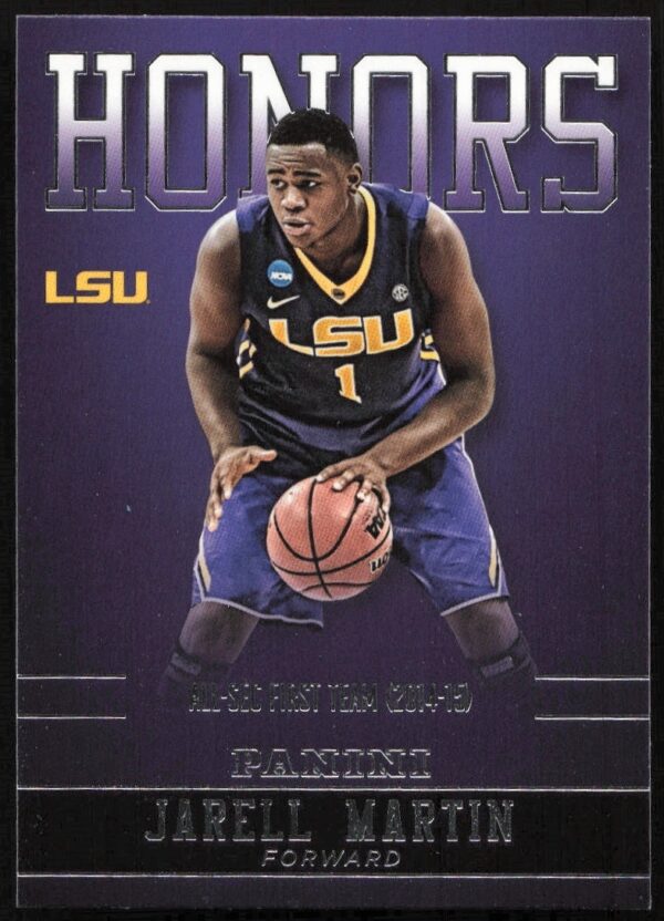 Jarell Martin 2015 Panini Honors LSU Tigers Basketball Card Front.