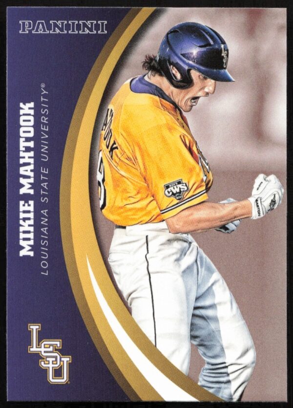 Mikie Mahtook 2015 Panini LSU Tigers collectible card, #11, front view.