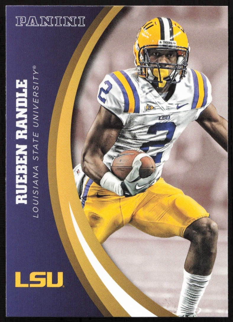 LSU Tigers Rueben Randle 2015 Panini Card #54 featuring collegiate uniform.