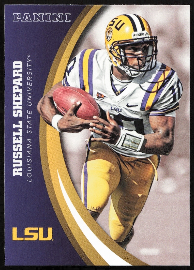 Russell Shepard 2015 Panini LSU Tigers Card #55 Front - Collectible Football Memorabilia