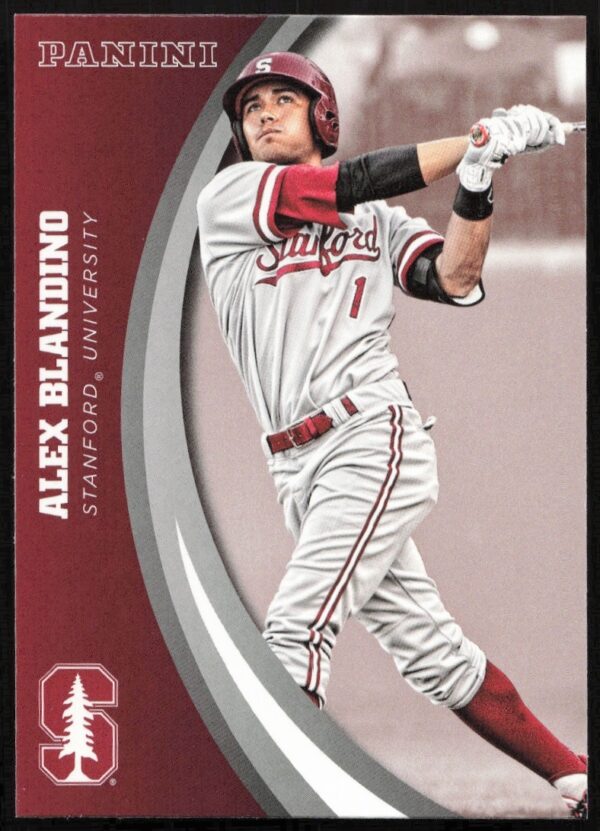 Alex Blandino 2015 Panini Stanford #49 Trading Card Front Design.